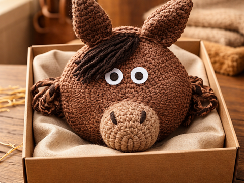 Häkelanleitung Pferdetasche häkeln, Tiertasche häkeln, Kindertasche häkeln