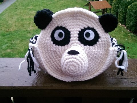 Häkelanleitung Pandatasche, Tiertasche, Kindertasche