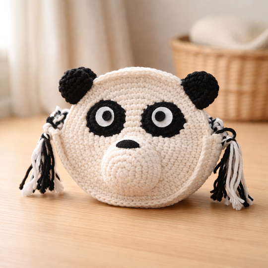 Häkelanleitung Pandatasche, Tiertasche, Kindertasche
