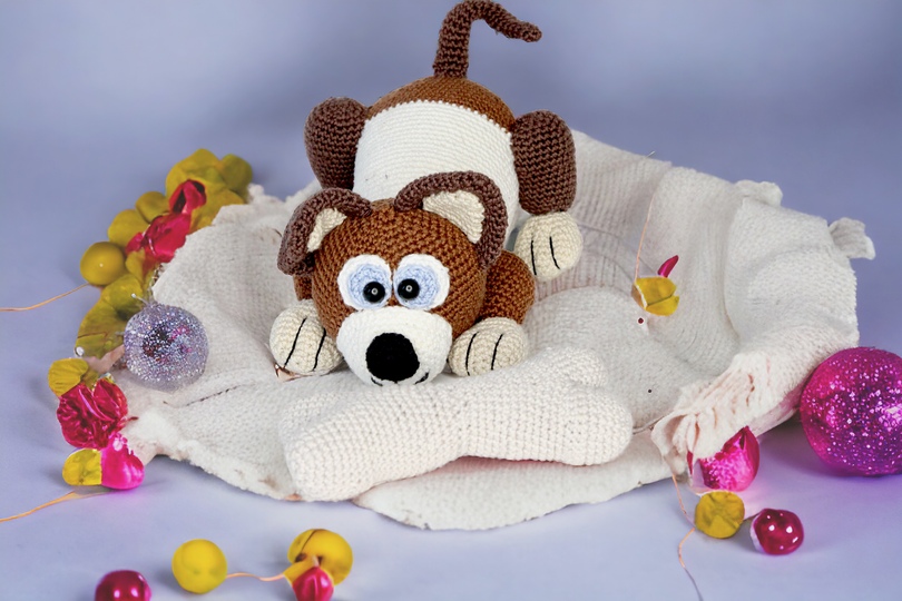 Fluffy Dog - Crochet Pattern