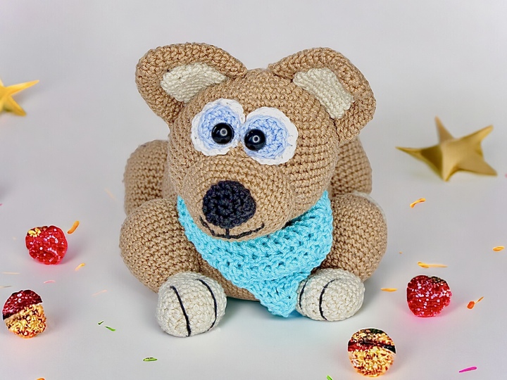 Fluffy Dog - Crochet Pattern