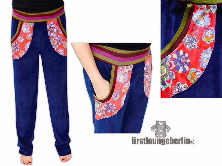 Wohlfühlhose Damen in 10 Größen 30/32 bis 60/62 Nähanleitung mit Schnittmuster von firstloungeberlin