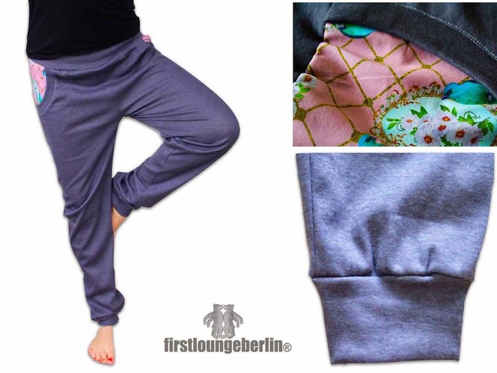 Wohlfühlhose Damen in 10 Größen 30/32 bis 60/62 Nähanleitung mit Schnittmuster von firstloungeberlin