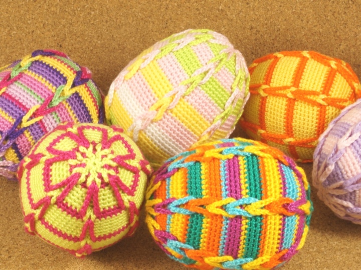 Sparset 6 in 1 bunte Eier und Eierwärmer häkeln