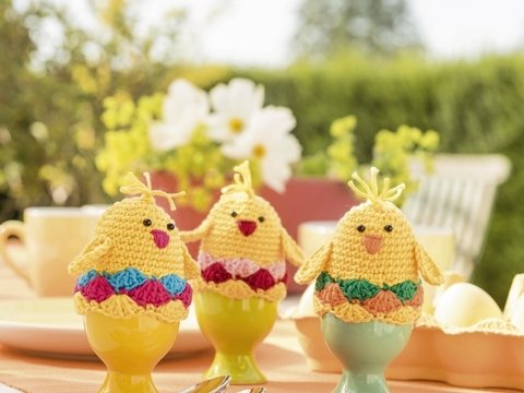 Gehäkelte Eierwärmer „Küken“