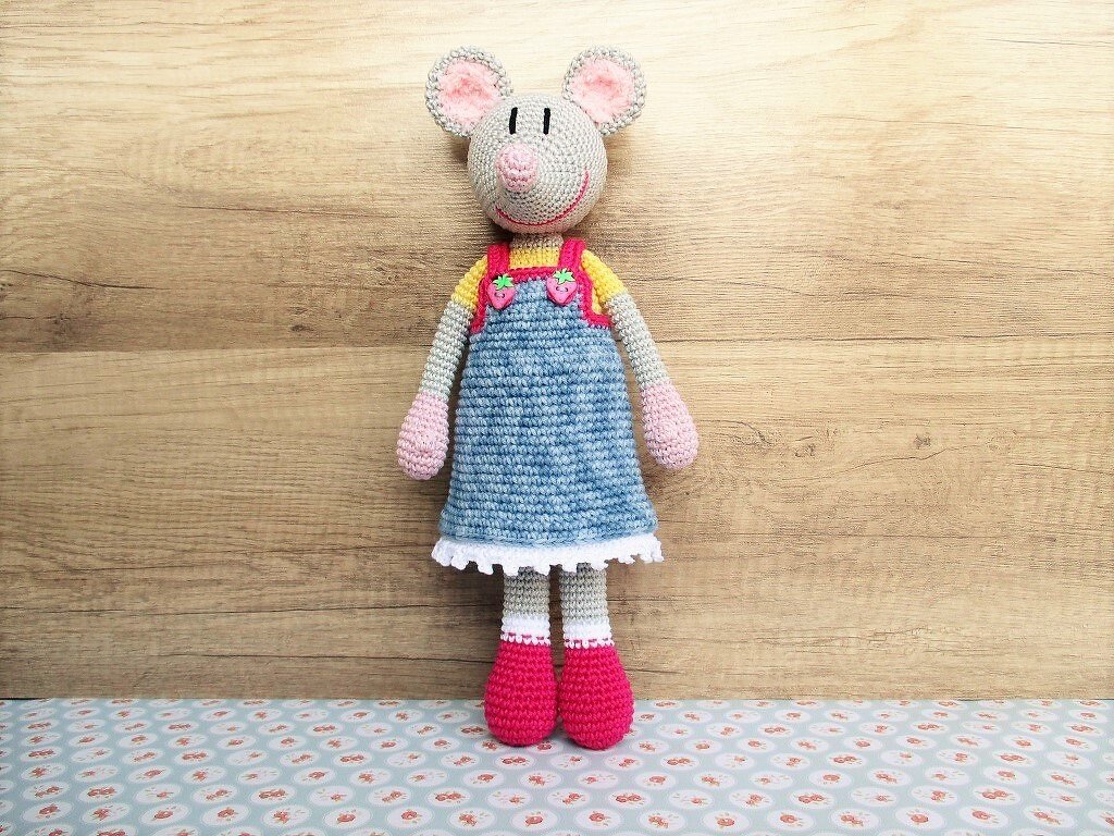 Häkelanleitung Milla Maus