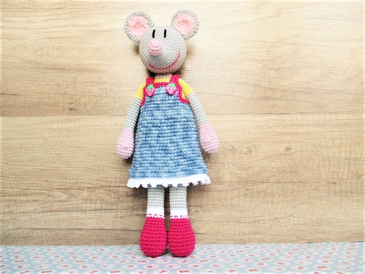 Häkelanleitung Milla Maus