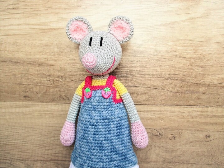 Häkelanleitung Milla Maus