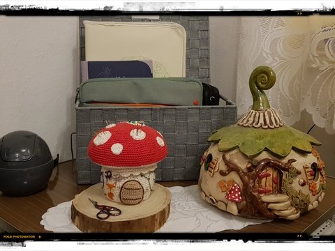 Utensilo-Nadelkissen Pilz