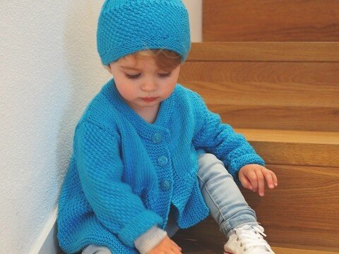 Strickanleitung Kinderjacke und Mütze "Milano" 758132