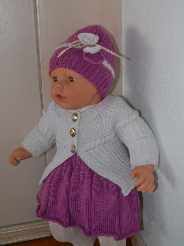 Strickanleitung * Baby Jacke "Charlotte" in 3 Größen