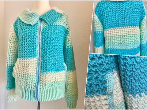 Häkelanleitung für eine kuschlige Jacke - Gr. 36 - 46