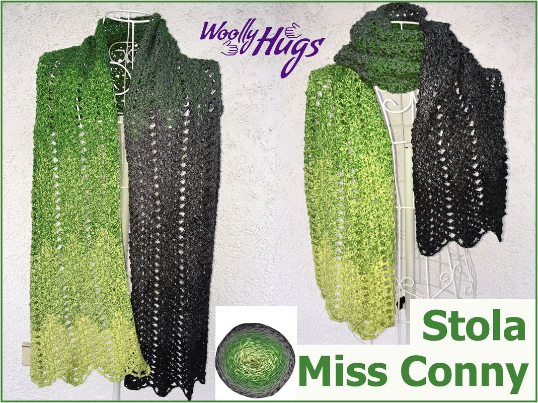 Stola "Miss Conny" Häkeln mit 1 BOBBEL-COTTON XTRA von Woolly Hugs