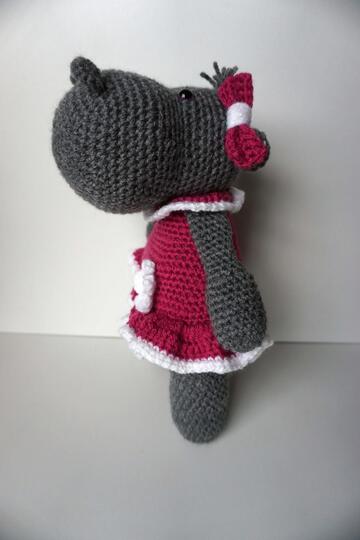 Häkelanleitung  Amigurumi Nilpferd Bertha