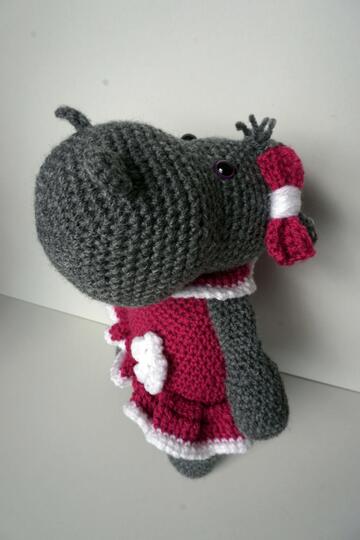 Häkelanleitung  Amigurumi Nilpferd Bertha