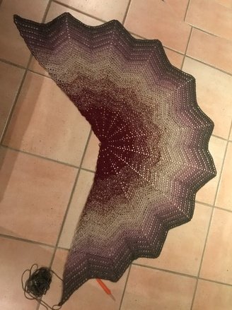 Tuch "Explosion" häkeln mit 1 BOBBEL-COTTON XTRA von Woolly Hugs - Bild 3