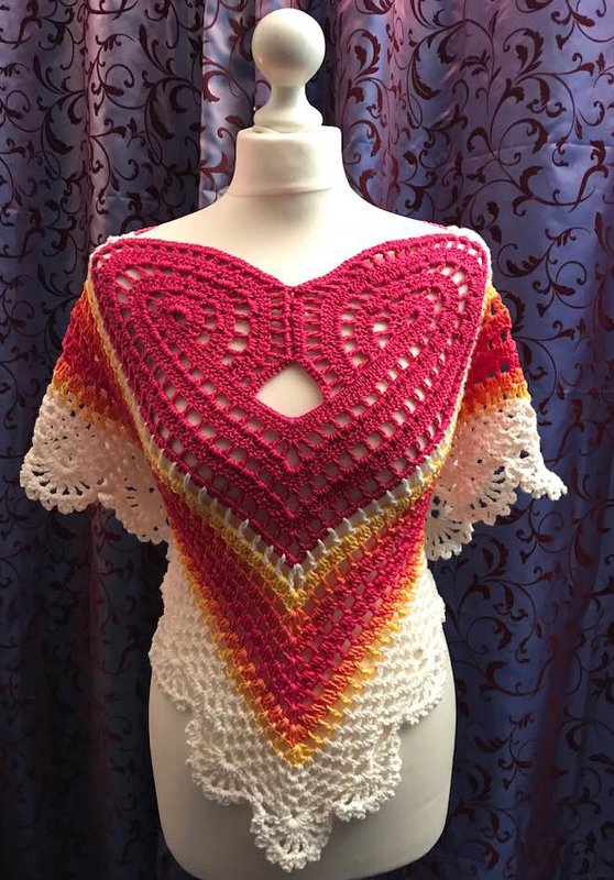 sommerlich: HerzPonchoBluse - Bild 3