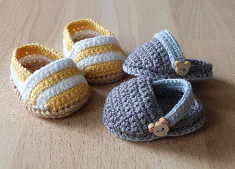 Crochet pattern for doll espadrilles and clogs