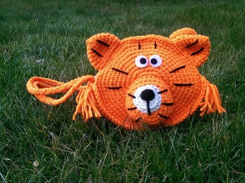 Häkelanleitung Tigertasche, Tiertasche, Kindertasche