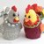 187 Knitting Pattern - Egg cozy Hen and Cockerel Rooster with eggs - Amigurumi - by Zabelina CP
