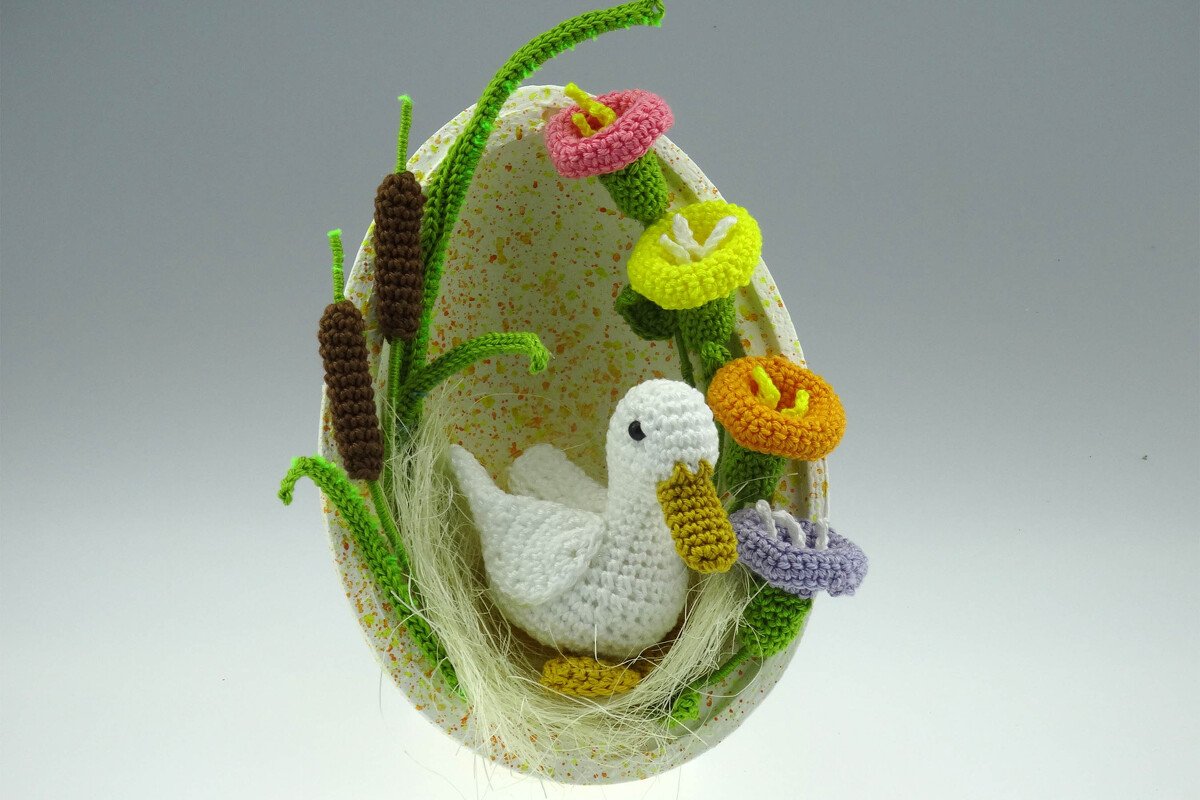 Osterei Ente Häkelanleitung Amigurumi - Bild 3