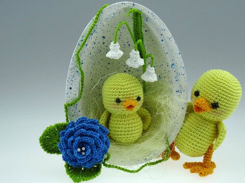 Osterei Küken Häkelanleitung Amigurumi