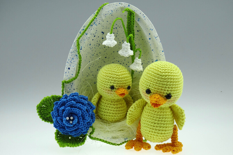 Osterei Küken Häkelanleitung Amigurumi