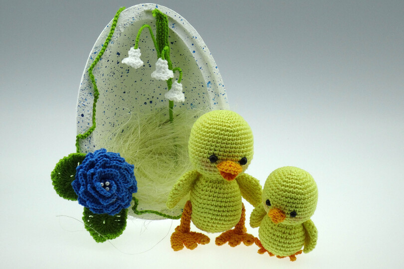 Osterei Küken Häkelanleitung Amigurumi