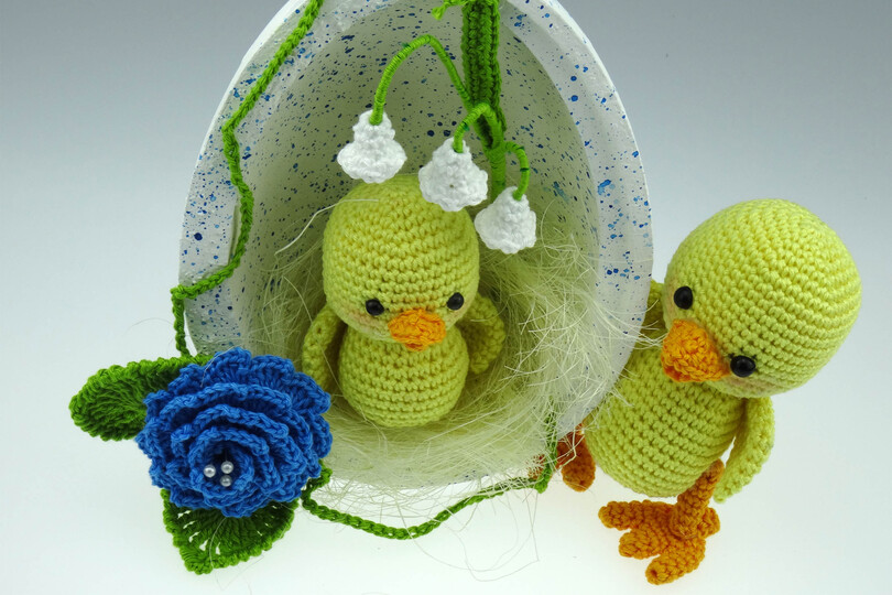 Osterei Küken Häkelanleitung Amigurumi
