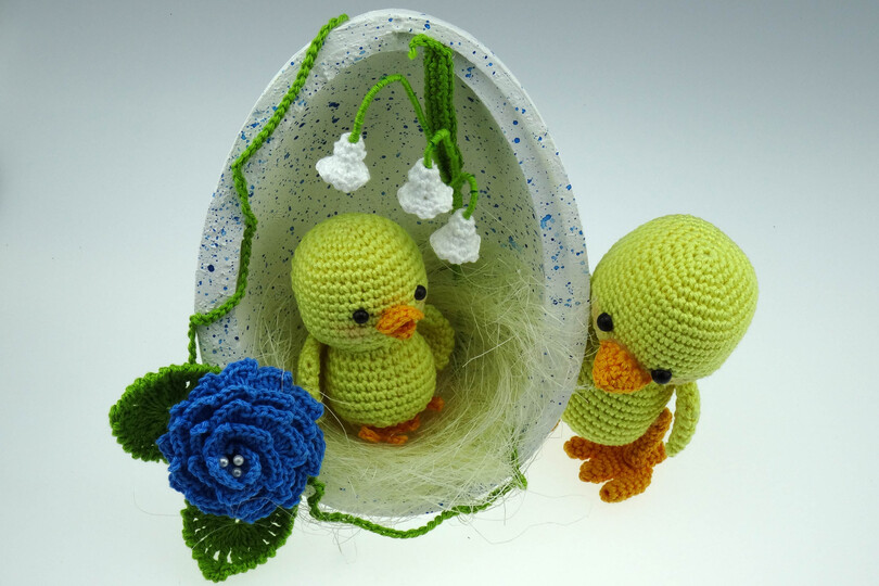 Osterei Küken Häkelanleitung Amigurumi