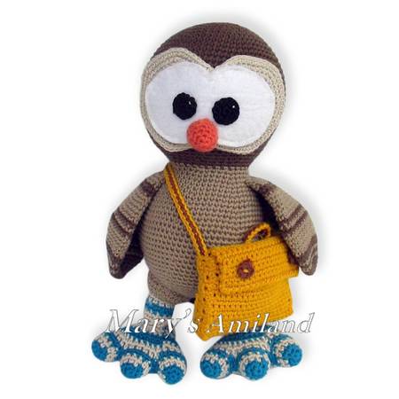 Samuel Owl the Ami - Amigurumi Crochet Pattern
