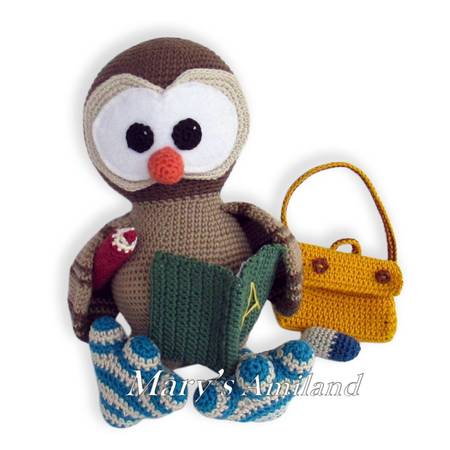 Samuel Owl the Ami - Amigurumi Crochet Pattern