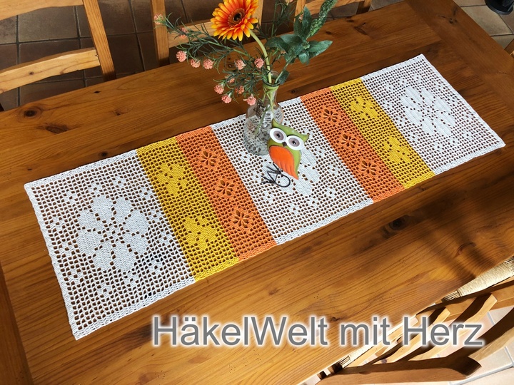 Häkeln / Tischläufer "Sommerlaune" / in 2 Größen