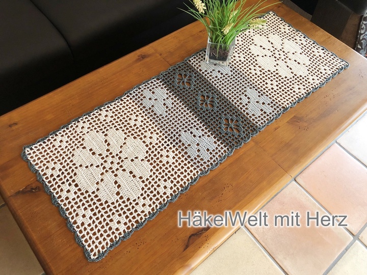 Häkeln / Tischläufer "Sommerlaune" / in 2 Größen
