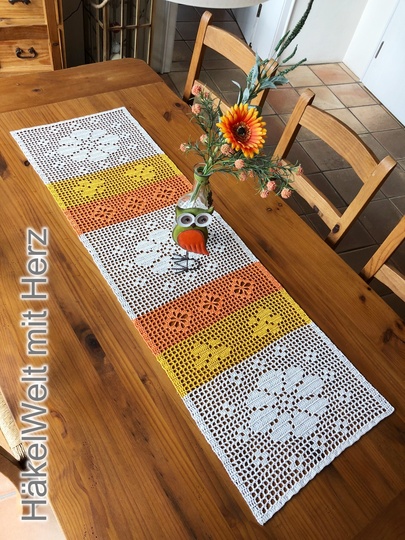 Häkeln / Tischläufer "Sommerlaune" / in 2 Größen