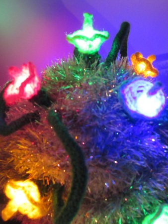 Christmas Tinsel and Fairy Lights Tea Cosy
