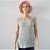 Häkelpulli - Häkelshirt mit Muschelmuster grau Größe 36 - 46