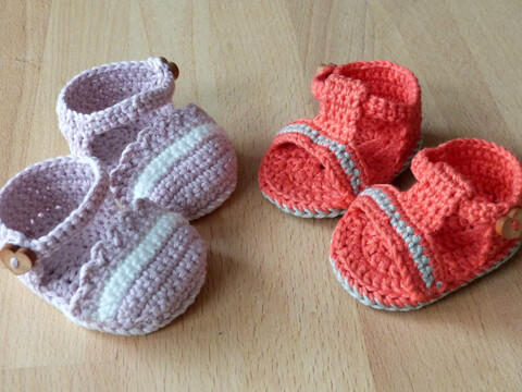 Crochet pattern for doll sandals and ballet flats (ballerinas)