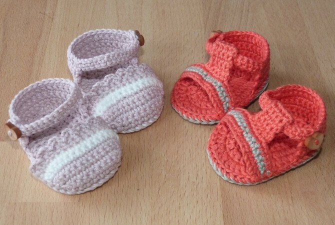 Crochet pattern for doll's sandals and ballet flats (ballerinas)