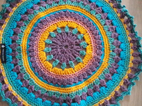Häkelanleitung Häkel Teppich Mandala
