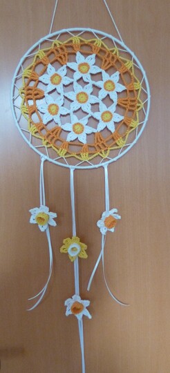 Häkelanleitung - Traumfänger Osterwiese