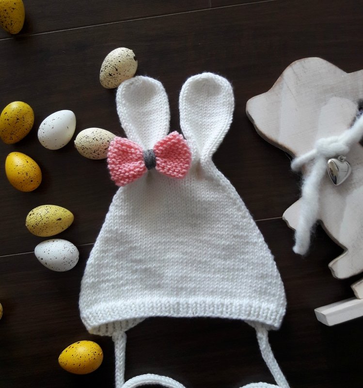 Zuckersüsse Häschen Mütze Anleitung 0-3 Monate