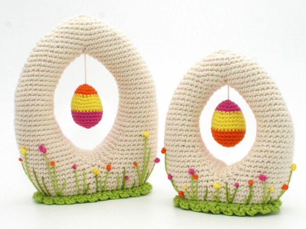 Hello Spring - Egg-Shape Decoration - Crochet Pattern