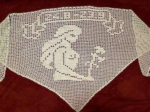 Motivtuch-Sternzeichen-Jungfrau (Häkelanleitung)