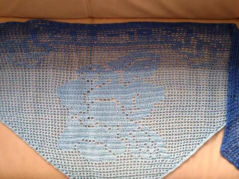 Motivtuch-Sternzeichen-Wassermann (Häkelanleitung)