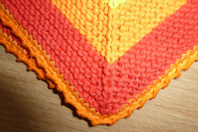 Topflappen, gestrickt
