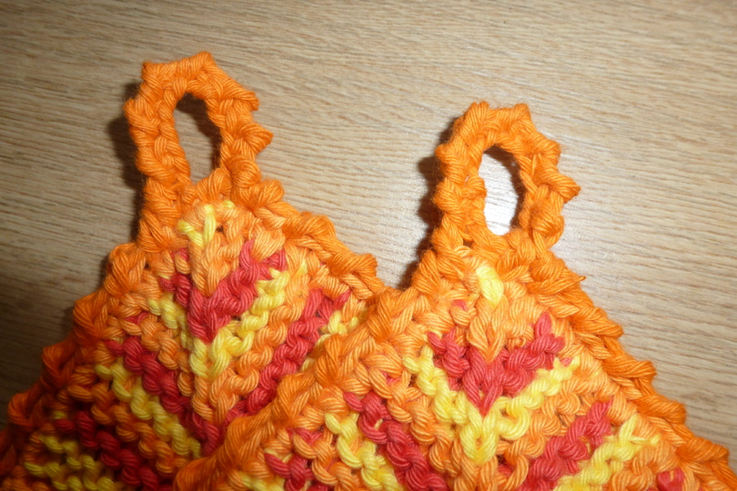 Topflappen, gestrickt