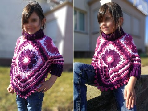 Häkelanleitung Poncho, Feelings