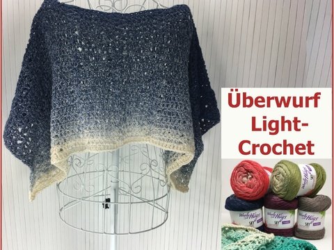 Überwurf Light-Crochet mit SKY von Woolly Hugs häkeln