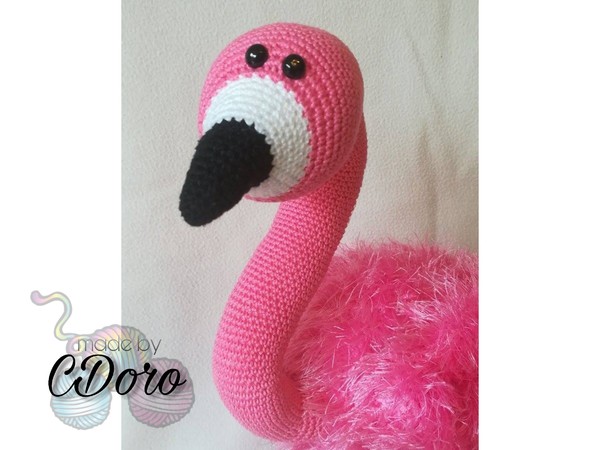 Pablo, der Flamingo - Häkelanleitung